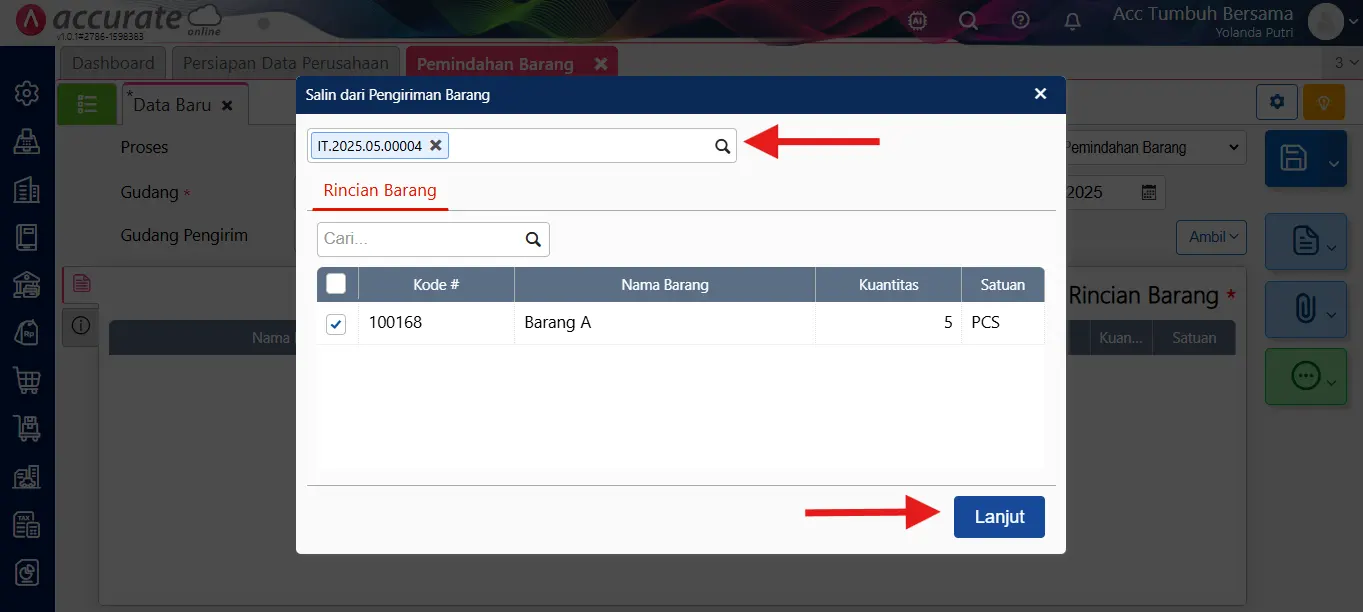 Cara membuat transaksi konsinyasi